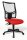 Topstar Bürostuhl Net Point 10, NX200 G21 Stoff rot, Gestell schwarz