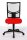 Topstar Bürostuhl Net Point 10, NX200 G21 Stoff rot, Gestell schwarz