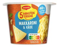 Maggi® 5 Minuten Terrine Makkaroni & Käse Fertiggericht 8x 63,0 g, 8 St.