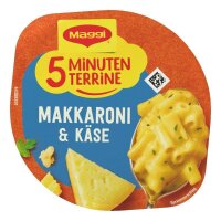 Maggi® 5 Minuten Terrine Makkaroni & Käse Fertiggericht 8x 63,0 g, 8 St.