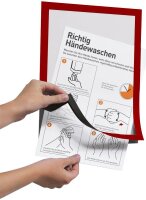 DURABLE Magnetrahmen DURAFRAME® MAGNETIC A4 rot A4, 5...