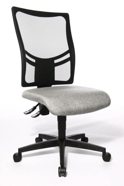 Topstar Bürostuhl Net Point 10, NX200 G23 Stoff grau, Gestell schwarz