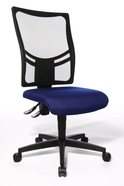 Topstar Bürostuhl Net Point 10, NX200 G26 Stoff blau, Gestell schwarz