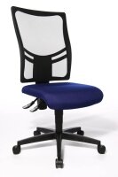 Topstar Bürostuhl Net Point 10, NX200 G26 Stoff blau, Gestell schwarz