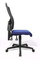 Topstar Bürostuhl Net Point 10, NX200 G26 Stoff blau, Gestell schwarz