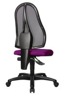 Topstar Bürostuhl Open Point P, OP100 G03 Stoff lila, Gestell schwarz
