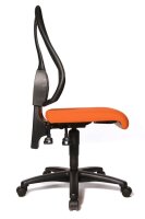 Topstar Bürostuhl Open Point P, OP100 G04 Stoff orange, Gestell schwarz