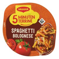 Maggi® 5 Minuten Terrine Spaghetti Bolognese Fertiggericht 8x 60,0 g, 8 St.