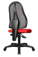 Topstar Bürostuhl Open Point P, OP100 G21 Stoff rot, Gestell schwarz