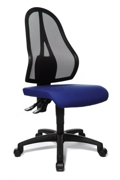 Topstar Bürostuhl Open Point P, OP100 G26 Stoff blau, Gestell schwarz