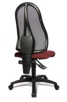Topstar Bürostuhl Open Point P, OP100 G27 Stoff rot, Gestell schwarz