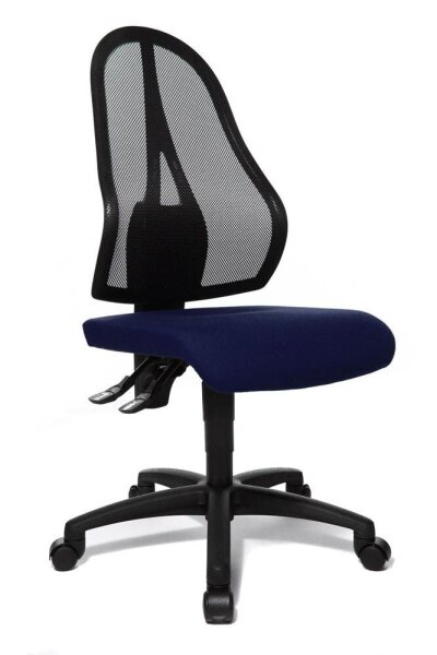 Topstar Bürostuhl Open Point P, OP100 G28 Stoff blau, Gestell schwarz