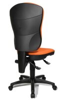 Topstar Bürostuhl Point 80, 8180 G04 Stoff orange, Gestell schwarz