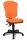 Topstar Bürostuhl Point 80, 8180 G04 Stoff orange, Gestell schwarz