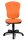 Topstar Bürostuhl Point 80, 8180 G04 Stoff orange, Gestell schwarz