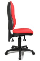 Topstar Bürostuhl Point 80, 8180 G21 Stoff rot, Gestell schwarz