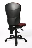 Topstar Bürostuhl Point 80, 8180 G27 Stoff rot, Gestell schwarz