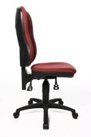 Topstar Bürostuhl Point 80, 8180 G27 Stoff rot, Gestell schwarz