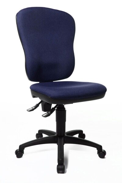Topstar Bürostuhl Point 80, 8180 G28 Stoff blau, Gestell schwarz