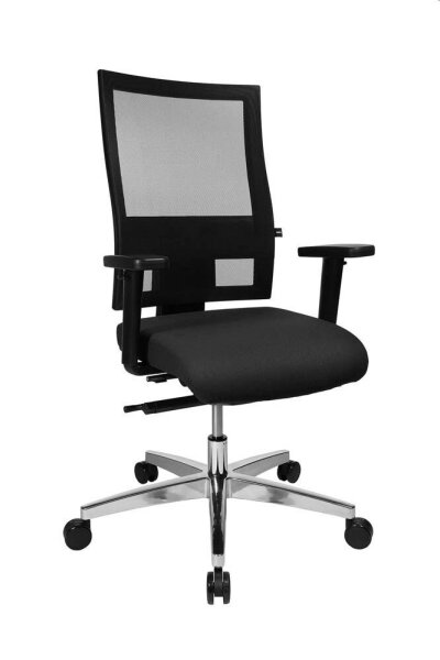 Topstar Bürostuhl Profi Net 11, PS59H T20 Stoff schwarz, Gestell alu