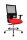 Topstar Bürostuhl Profi Net 11, PS59H T31 Stoff rot, Gestell alu