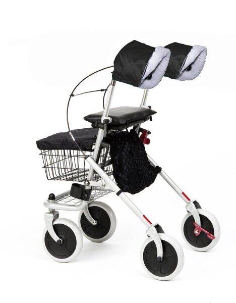 RUSSKA unisex Handschuhe für Rollator schwarz Einheitsgröße, 1 Paar