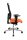 Topstar Bürostuhl Profi Net 11, PS59H T34 Stoff orange, Gestell alu