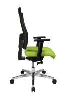 Topstar Bürostuhl Profi Net 11, PS59H T35 Stoff grün, Gestell alu