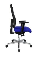 Topstar Bürostuhl Profi Net 11, PS59H T38 Stoff blau, Gestell alu