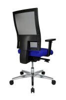 Topstar Bürostuhl Profi Net 11, PS59H T38 Stoff blau, Gestell alu