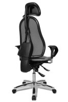 Topstar Bürostuhl Sitness 45, ST99U L53X Stoff grau, Gestell chrom