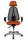 Topstar Bürostuhl Sitness 45, ST99U L54X Stoff orange, Gestell chrom