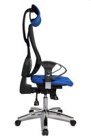 Topstar Bürostuhl Sitness 45, ST99U L56X Stoff blau, Gestell chrom