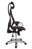 Topstar Bürostuhl Sitness 45, ST99U L57X Stoff rot, Gestell chrom