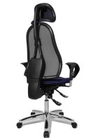 Topstar Bürostuhl Sitness 45, ST99U L58X Stoff blau, Gestell chrom