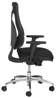 Topstar Bürostuhl Net Pro 100, NN19T T200 Stoff schwarz, Gestell alu