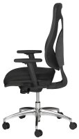 Topstar Bürostuhl Net Pro 100, NN19T T200 Stoff schwarz, Gestell alu