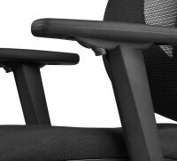 Topstar Bürostuhl Net Pro 100, NN19T T200 Stoff schwarz, Gestell alu
