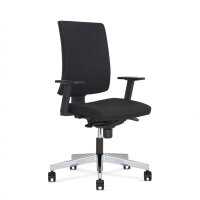 Nowy Styl Bürostuhl Navigo Stoff schwarz, Gestell chrom