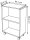 PAPERFLOW Mobil Bürowagen anthrazit 3 Ebenen 65,1 x 33,0 x 86,4 cm