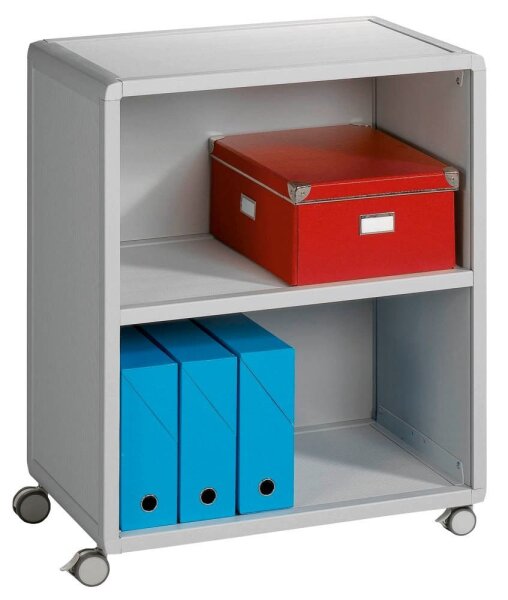 PAPERFLOW Mobil Bürowagen grau 3 Ebenen 65,1 x 33,0 x 86,4 cm