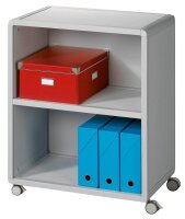 PAPERFLOW Mobil Bürowagen grau 3 Ebenen 65,1 x 33,0 x 86,4 cm