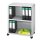 PAPERFLOW Mobil Bürowagen grau 3 Ebenen 65,1 x 33,0 x 86,4 cm