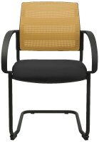 Topstar Besucherstühle AIRWORK MEETING 20 BB400BMT0CX9 ocker, schwarz Stoff, 2 St.