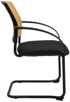 Topstar Besucherstühle AIRWORK MEETING 20 BB400BMT0CX9 ocker, schwarz Stoff, 2 St.