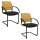 Topstar Besucherstühle AIRWORK MEETING 20 BB400BMT0CX9 ocker, schwarz Stoff, 2 St.