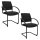 Topstar Besucherstühle AIRWORK MEETING 20 BB400BMT0CX0 schwarz Stoff, 2 St.