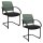Topstar Besucherstühle AIRWORK MEETING 20 BB400BMT0CX5 mint, schwarz Stoff, 2 St.