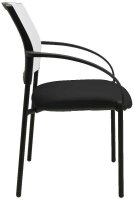 Topstar Besucherstühle AIRWORK MEETING 10 BB200BMT0CX2 schwarz, weiß Stoff, 2 St