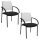 Topstar Besucherstühle AIRWORK MEETING 10 BB200BMT0CX2 schwarz, weiß Stoff, 2 St